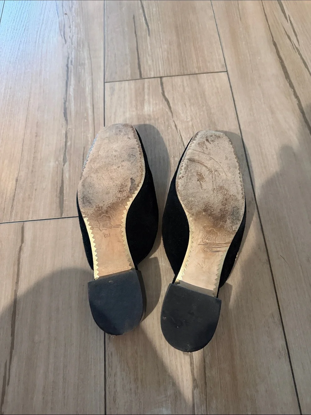 Tory Burch Black Suede Backless Slide Mules